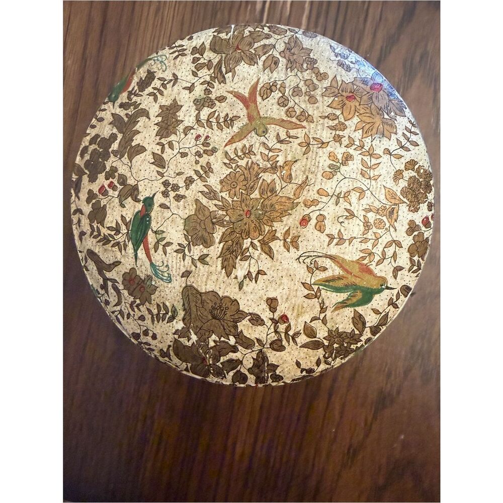 Japanese MCM hand-Painted alcohol proof paper mache 6 coasters set.